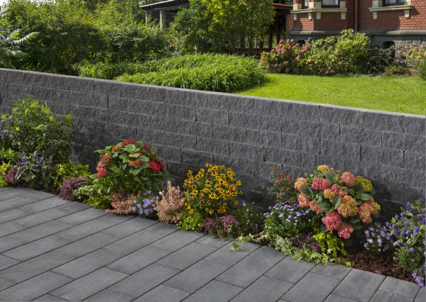 Galanda Antaria Mauer HE 15x15x12cm Halb- / Endelement anthrazit