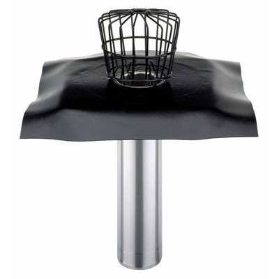 WOLFIN Aufstockelement DN70 schwarz Edelstahl