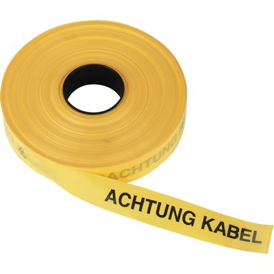 Triuso Trassenwarnband 40mmx250m "Achtung Kabel gelb"
