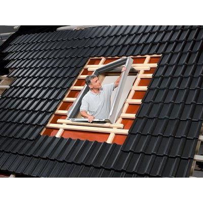Velux Dämm- u Anschlussset BDX FK08 2001 Polyethylen m. Schürze u. Rinne
