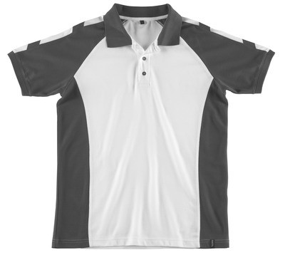 MASCOT® Bottrop Polo-Shirt weiß/dunkelanthrazit Gr.XL