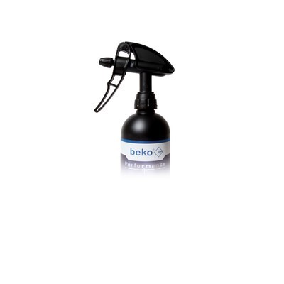 Beko Rundflas. Performance 750ml schwarz HD-PE m.Schraubverschl.Push Turn silber