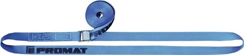 Lashing strap DIN EN 12195-2 L.6m B.25mm U with clamping lock LC 250 daN