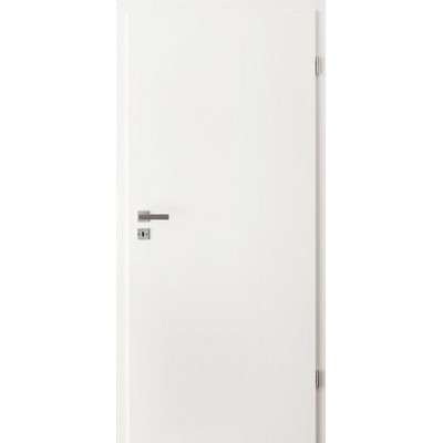 HHZ Türblatt weiß RSP eckig 1985x610 R vn silberfarbige Beschläge