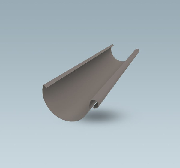 PREFA Dachrinne 0.7mm 5m 25 hellgrau