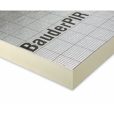 BauderPIR FA-TE 1200x600x50mm WLS 023 both. aluminum clad without SF B2