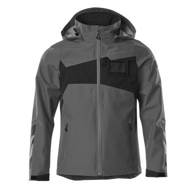 MASCOT® Hard Shell Jacke wasserdicht dunkelanthrazit/schwarz Gr. M