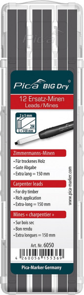 Wymienne przewody Pica BIG Dry 12 x przewody stolarskie 2H