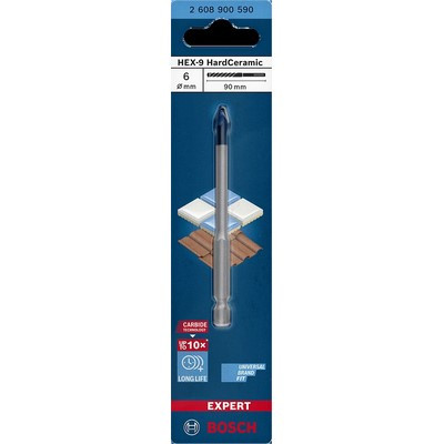 Bosch EXPERT HEX-9 Hard Ceramic Bohrer 6x90mm - 2 608 900 590