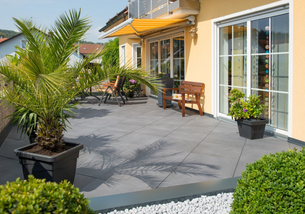 Kann Xenox Beton Plus Platte 60x30x4cm anthrazit meliert