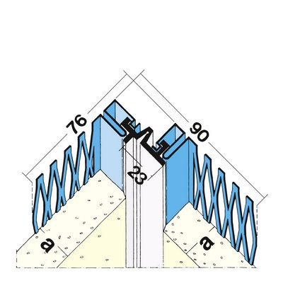 Maisch Dehnungsfugenprofil 20mm 3.0m 03220 300,0 10 - Aussen