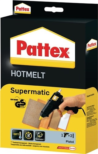 Heißklebepistole Supermatic 4.5 g/min Klebeleistung 7-10 min 11mm PATTEX