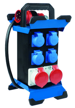 Schwabe Stromverteiler STECKY 11 2.5m 400V 16A 11kW 2xCEE 4xSchutzkontakt