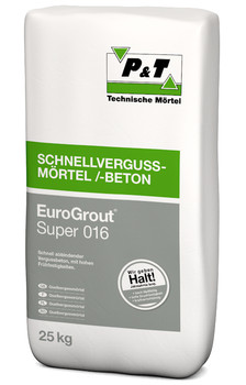 P&T EuroGrout Super 016 25kg Schnellvergussmörtel 0-16mm - 2018