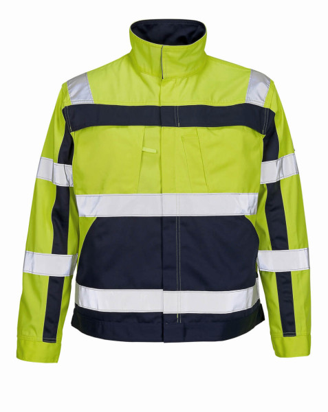 Kurtka robocza MASCOT® Cameta HI-Vis w rozmiarze żółto-granatowym. L