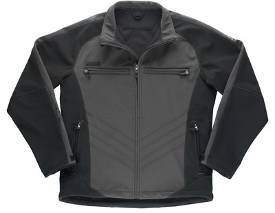 MASCOT® Dresden softshell jacket dark anthracite/black size L