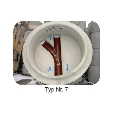 Schachtunterteil Typ 7 DIN 4034/1 SU-M 1000x650mm Gerinne DN150