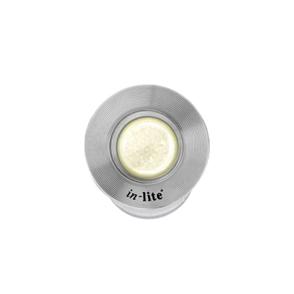 in-lite Einbauleuchte LED Hyve 22 RVS 12V 0.25W Ø22mm warmweiß