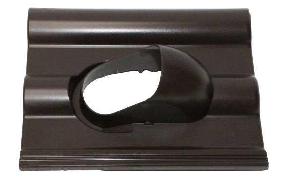 Klöber Venduct® base plate without pipe KE0007 for Heidelberg roof tile dark brown