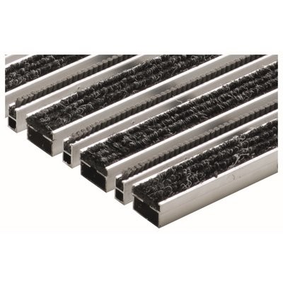 ACO Self® Schuhabstreifer Vario Rost m. Bürstenprofil anthrazit 1000x500x20mm