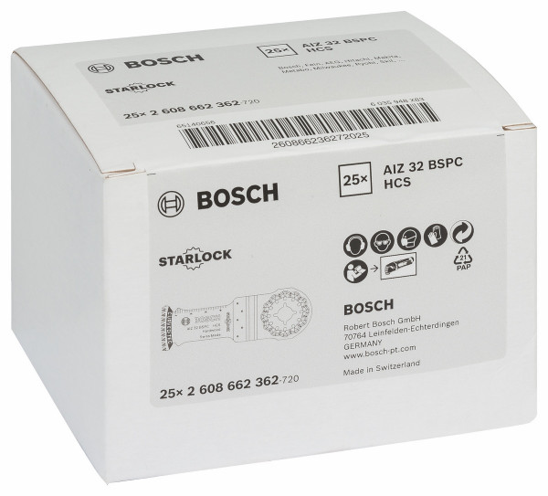Bosch Tauchsägeblatt Hartholz AIZ 32 BPC