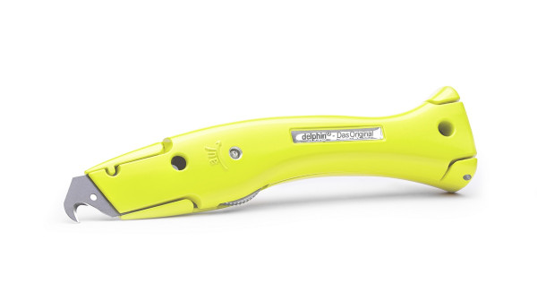 Delphin®-03 Farb Edition Signal Gelb Universalmesser inkl. Kunststoffköcher