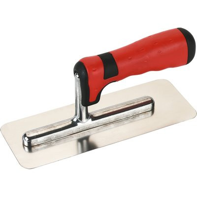 Triuso smoothing trowel Venezia 20x8cm stainless steel rounded edges 2K handle