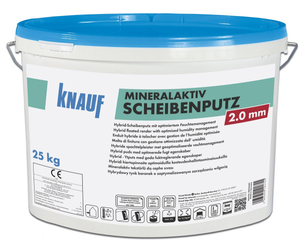 Knauf MineralAktiv SP 2mm weiß 25kg Hybrid Scheibenputz
