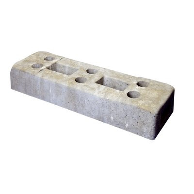 Podstawa betonowa pod płot budowlany 36kg z 6 otworami 220x700x125mm