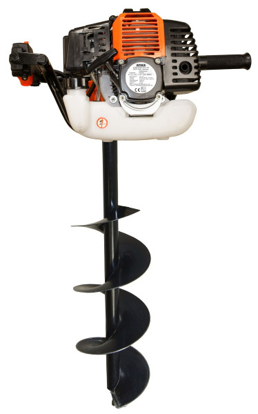 Atika Erdlochbohrer ELB 52 inkl. 3 Erdbohrer Ø 100, 150, 200mm