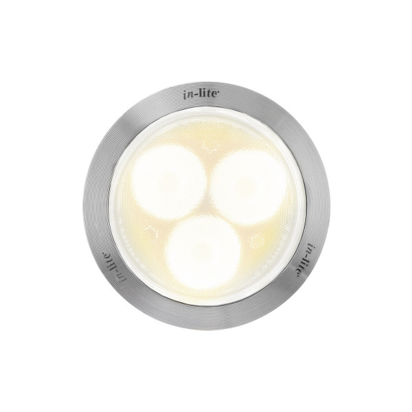 in-lite Einbauleuchte LED Flux 12V 2W RVS Ø60mm warmweiß