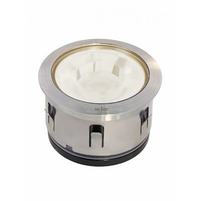 in-lite BIG FLUX NARROW Einbauleuchte Ø 60mm 12V 3W RVS warmweiß