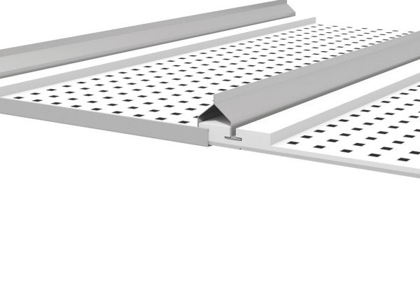Kula korytarzowa Knauf 9,5 mm 400x2400 mm, tył malowany na biało. Fv. biały