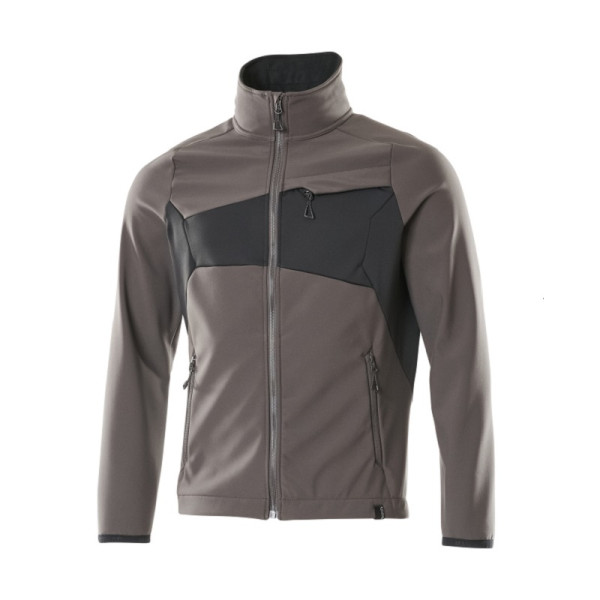 Kurtka MASCOT® Accelerate Soft Shell ciemny antracyt/czarny – rozmiar. L
