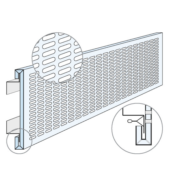 Knauf Adit Tangent 9.5 weiß folienbesch. 2400x450mm MiWo Einlage