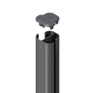Brügmann SYSTEM Eckpfosten basic 192.5x7x7 cm anthrazit