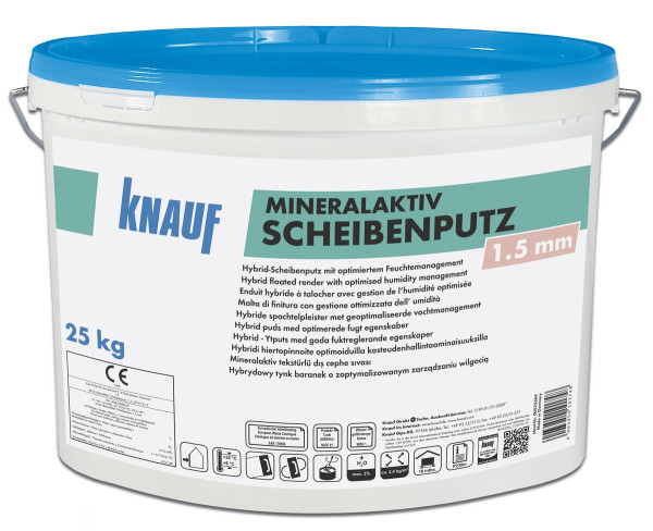 Knauf MineralAktiv SP 1.5mm weiß 25kg Hybrid Scheibenputz