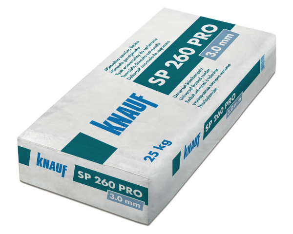 Knauf SP 260 Pro 3.0mm weiß 25kg Universal-Scheibenputz