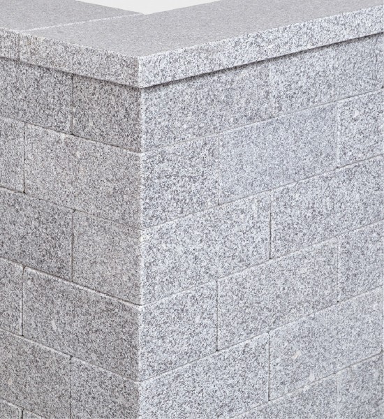 SELTRA Universalstein BRAVO geflammt 15x20x35cm edelgrau Granit China