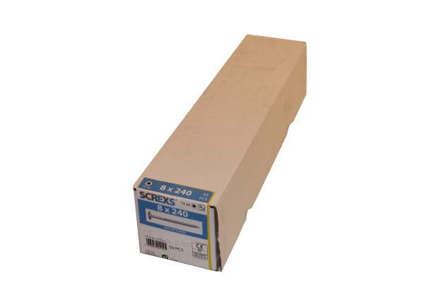 SWG Holzbauschraube Vz Tx 40 8.0x240 m. Tellerkopf - 50 Stück
