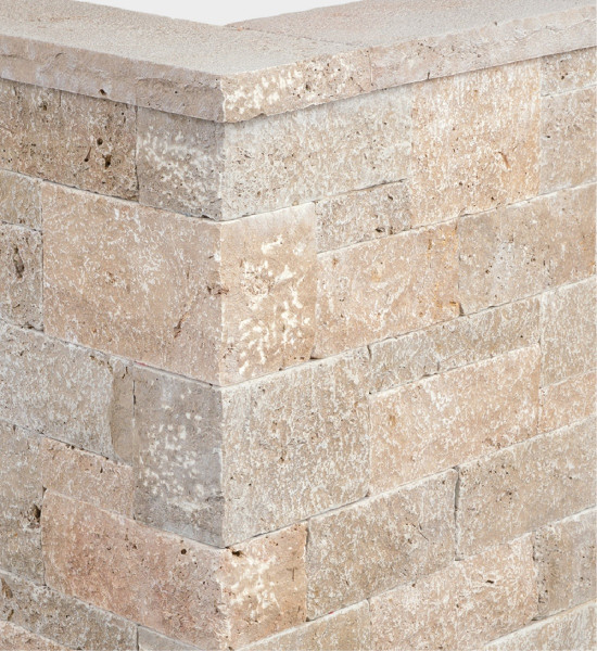 SELTRA zamek-MS TOLEDO brązowo-beżowy 22,5x18-20x30-60cm trawertyn Türkiye