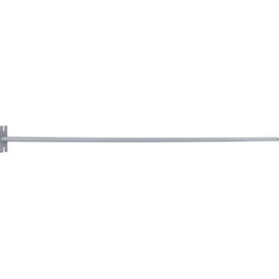 Triuso Stahlrohrstiel 140cm m. Platte u. Befestigungslöcher