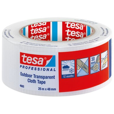 tesa® Outdoor fabric tape 25mx48mm 00 Colorless - 4665