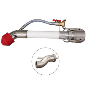 PET Spritzjet Twist Fix M 400mm mit Alu MT25 360°, Spritzkopf gerade