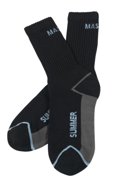 MASCOT® Manica Socken ""SUMMER"" schwarz Gr. 44/48 (3 Paar)