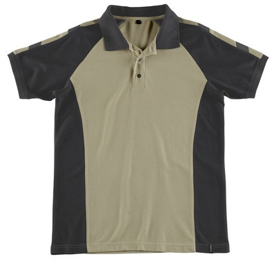 MASCOT® Bottrop Polo-Shirt hellkhaki/schwarz Gr. 3XL