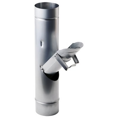 Grömo vz coated rainwater flap DN80 Testa di Moro robust