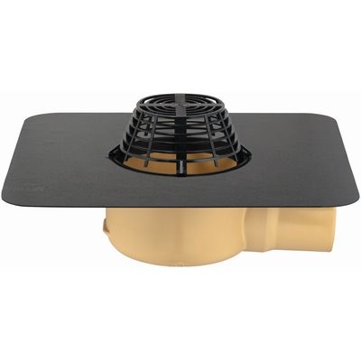 SitaStandard Dachgully DN 70 PUR abgew. m. Kiesfang Bitumen-Manschette -101400