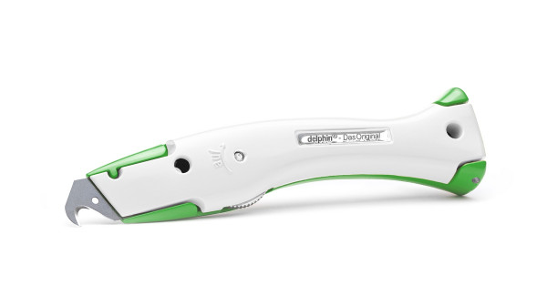 Delphin®-03 Club Edition Grün-Weiß Universalmesser inkl. Kunststoffköcher