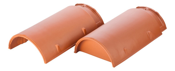 Erlus ridge tile No.15 red engobed - N
